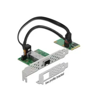 DeLOCK MiniPCIe I/O PCIe LAN 1xSFP i210, LAN-Adapter