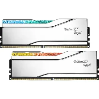 G.Skill DIMM 64 GB DDR5-6000, Arbeitsspeicher (silber, F5-6000J2836G32GX2-TR5S, Trident Z5 Royal, INTEL XMP)