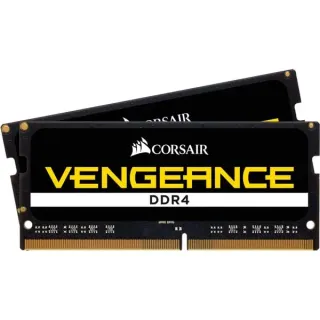 Corsair SO-DIMM 16 GB DDR4-2666 (2x 8 GB) Dual-Kit, Arbeitsspeicher (schwarz, CMSX16GX4M2A2666C18, Vengeance)