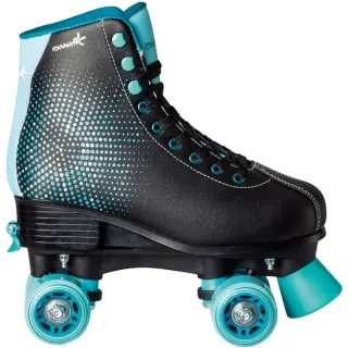 Muuwmi Rollschuh Disco Gr. 35-38, Rollschuhe (türkis/schwarz)