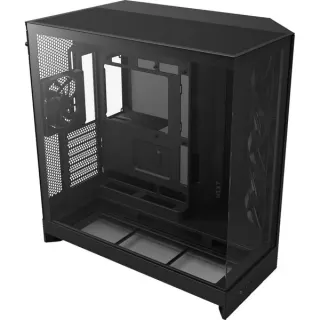 NZXT H9 Flow , Tower-Gehäuse (schwarz (matt), Tempered Glass x 2)
