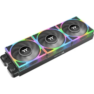 Thermaltake TOUGHFAN EX 140 ARGB Sync, Gehäuselüfter (schwarz, 3er Pack, 140 mm)