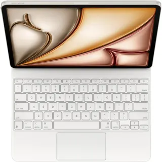 Apple Magic Keyboard für das 13" iPad Air (M3), Tastatur (weiß, DE-Layout, Scherenmechanik)