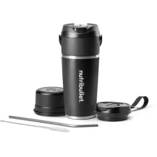 nutribullet Standmixer Flip NBP016B (schwarz/edelstahl, akkubetrieben, 0,6 Liter)