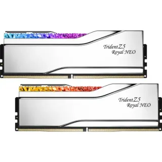 G.Skill DIMM 32 GB DDR5-6000 (2x 16 GB) Dual-Kit, Arbeitsspeicher (silber, F5-6000J2636H16GX2-TR5NS, Trident Z5 Royal, AMD EXPO)