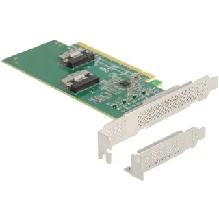 DeLOCK PCI Express 4.0 x16 Karte zu 4 x SFF-8639 NVMe, Controller