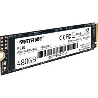 Patriot P310 480 GB, SSD (PCIe 3.0 x4, NVMe 1.3, M.2 2280)