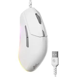 SteelSeries Rival 3 Gen 2, Gaming-Maus (weiß)