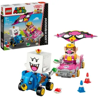 LEGO 72038 Super Mario - Mario Kart: Wario & König Buu Huu, Konstruktionsspielzeug