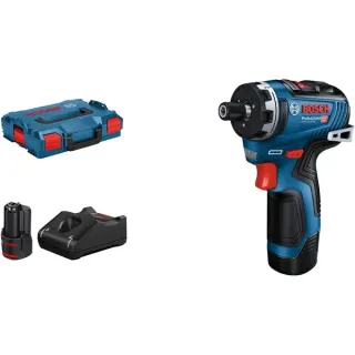 Bosch Professional Akkuschrauber GSR 12V-35 HX Professional, 12Volt (blau/schwarz, 2x Li-Ion Akku 3Ah, L-BOXX)