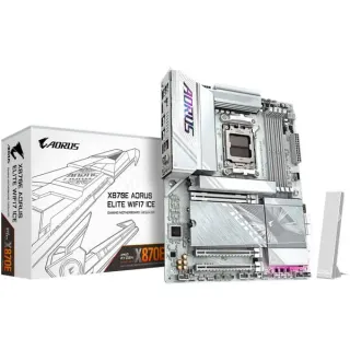 GIGABYTE X870E AORUS ELITE WIFI7 ICE, Mainboard (weiß)