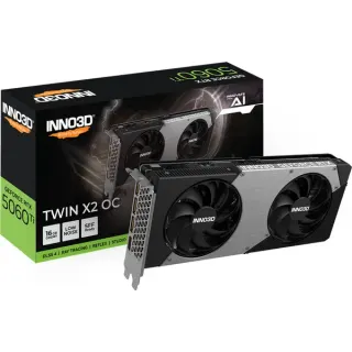 INNO3D GeForce RTX 5060 Ti TWIN X2 OC 16GB, Grafikkarte (DLSS 5, 3x DisplayPort, 1x HDMI 2.1)