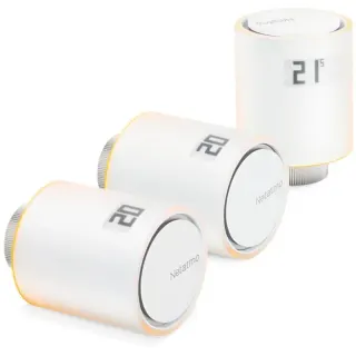 Netatmo Zusätzliche Heizkörperthermostate, Heizungsthermostat (weiß, 3er Pack)