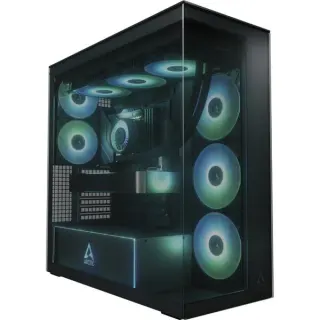 ARCTIC Xtender , Tower-Gehäuse (schwarz (matt), Tempered Glass x 2 (getönt))