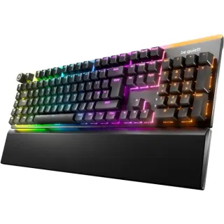 be quiet! Light Mount Silent Linear, Gaming-Tastatur (schwarz, UK-Layout, be quiet! Silent Linear)