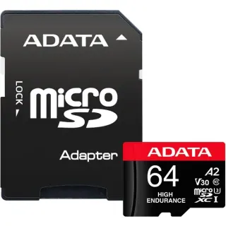 ADATA High Endurance 64 GB, Speicherkarte (UHS-I U3, Class 10, V30, A2)