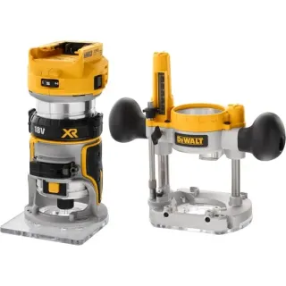 DEWALT Akku-Kombifräse DCW604NT, 18Volt, Oberfräse (gelb/schwarz, ohne Akku und Ladegerät, in TSTAK Box)