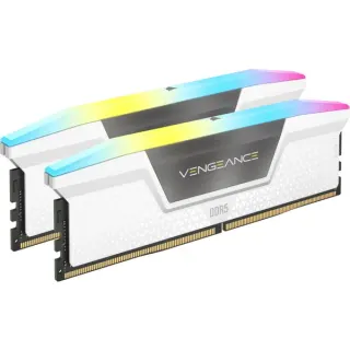Corsair DIMM 32 GB DDR5-6400 (2x 16 GB) Dual-Kit, Arbeitsspeicher (weiß, CMH32GX5M2B6400Z32W, Vengeance RGB, INTEL XMP, AMD EXPO)