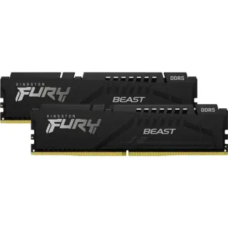 Kingston FURY DIMM 16 GB DDR5-5200 (2x 8 GB) Dual-Kit, Arbeitsspeicher (schwarz, KF552C40BBK2-16, FURY Beast, INTEL XMP)