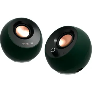 Creative Pebble Pro, PC-Lautsprecher (schwarz, Klinke, USB-A/C, Bluetooth, Digitalverstärker, RGB-Beleuchtung)