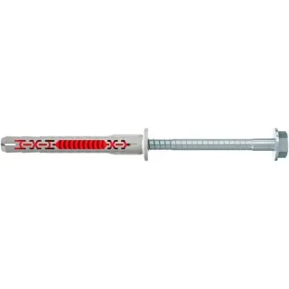 fischer Langschaftdübel DuoXpand 10x80 FUS R (hellgrau/rot, 50 Stück)