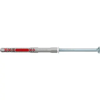 fischer Langschaftdübel DuoXpand 10x140 T R (hellgrau/rot, 50 Stück)