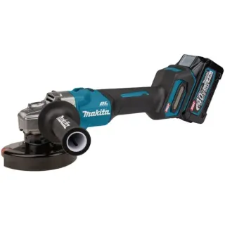 Makita Akku-Winkelschleifer GA008GM201 XGT, 40Volt (blau/schwarz, 2x Li-Ion XGT Akku 4,0Ah, MAKPAC Gr.4)