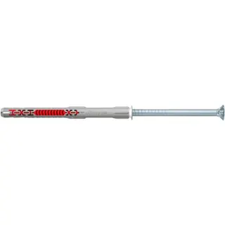 fischer Langschaftdübel DuoXpand 10x140 T (hellgrau/rot, 50 Stück)