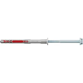 fischer Langschaftdübel DuoXpand 10x100 FUS R (hellgrau/rot, 50 Stück)