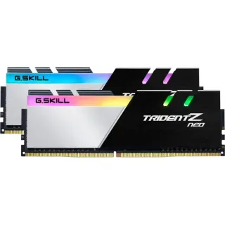 G.Skill DIMM 32 GB DDR4-3200 (2x 16 GB) Dual-Kit, Arbeitsspeicher (schwarz/weiß, F4-3200C16D-32GTZN, Trident Z Neo, INTEL XMP)
