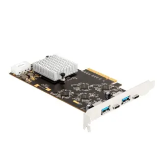 DeLOCK PCI Express x8 - 2x USB 3.2 Gen 2x2 Typ C + 2x USB 3.2 Gen 1 Typ A, USB-Controller