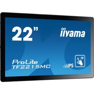 iiyama TF2215MC-B2, LED-Monitor (54.6 cm (21.5 Zoll), schwarz, FullHD, IPS, Touchscreen)