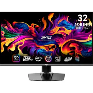 MSI MPG 321URXDE QD-OLED Generalüberholt, Gaming-Monitor (80 cm (31.5 Zoll), schwarz, UltraHD/4K, QD-OLED, Adaptive-Sync, USB-C, 240Hz Panel)