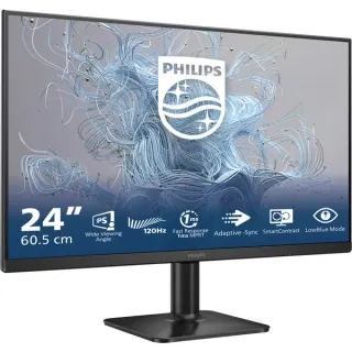 Philips 24E2N1110, LED-Monitor (60.5 cm (23.8 Zoll), schwarz, FullHD, IPS, Adaptive-Sync, HDMI, VGA, 120Hz Panel)