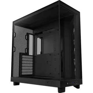 NZXT H6 Flow RGB , Tower-Gehäuse (schwarz, Tempered Glass)