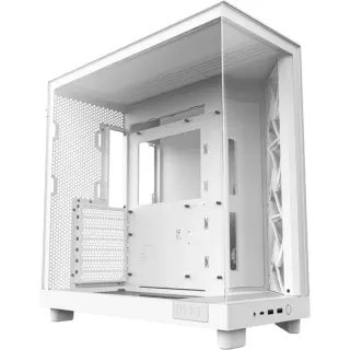 NZXT H6 Flow RGB , Tower-Gehäuse (weiß, Tempered Glass)