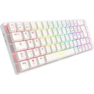 Sharkoon PureWriter W65, Tastatur (weiß, DE-Layout, Kailh Choc V2 Low Profile Red)