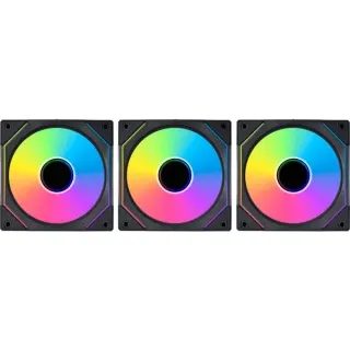 Lian Li UNI FAN SL-INF 120 RGB, Gehäuselüfter (schwarz, Dreierpack, 120 mm)