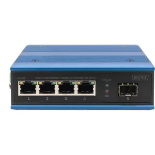 Digitus 4P Gigabit PoE Switch Ind. Unmanaged 1xSFP