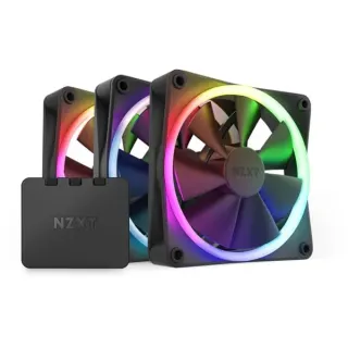 NZXT F120 RGB-Dreierpack 120x120x26, Gehäuselüfter (schwarz, 3er Pack inkl. RGB & Fan Controller, 120 mm, B-Ware)