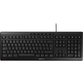 CHERRY STREAM KEYBOARD, Tastatur (schwarz, ES-Layout, Cherry SX-Scherentechnologie)