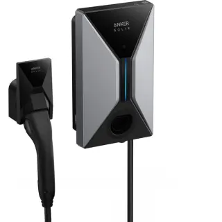 Anker SOLIX V1 Wallbox 11KW, 16A 3-phasig (schwarz/grau, mit 5 Meter Kabel)