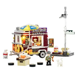 Lumibricks Chili Dog Anhänger, Konstruktionsspielzeug
