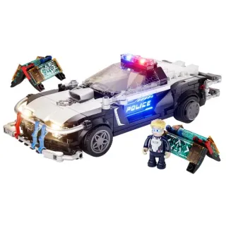 Lumibricks Cyberpunk Neoncity - Polizei Streifenwagen, Konstruktionsspielzeug