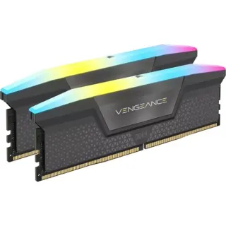 Corsair DIMM 32 GB DDR5-6000 (2x 16 GB) Dual-Kit, Arbeitsspeicher (grau, CMH32GX5M2E6000Z36, Vengeance RGB, AMD EXPO)