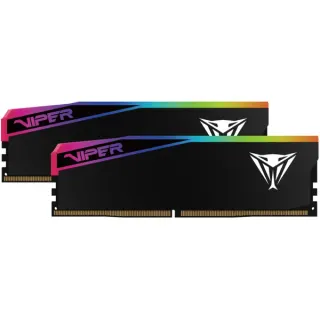 Patriot DIMM 64 GB DDR5-6400 (2x 32 GB) Dual-Kit, Arbeitsspeicher (schwarz, VEUR564G6432K, Viper Elite 5 Ultra RGB, INTEL XMP, AMD EXPO)