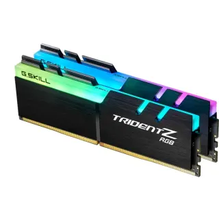 G.Skill DIMM 16 GB DDR4-3600 (2x 8 GB) Dual-Kit, Arbeitsspeicher (schwarz, F4-3600C18D-16GTZRX, Trident Z RGB, INTEL XMP)