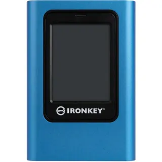 Kingston IronKey Vault Privacy 80 960 GB, Externe SSD (blau/schwarz, USB-C 3.2 Gen 1 (5 Gbit/s))