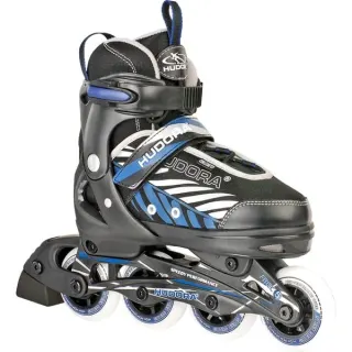 HUDORA Kinderinliner Leon Gr. 37-40, Inline-Skates (schwarz/blau)