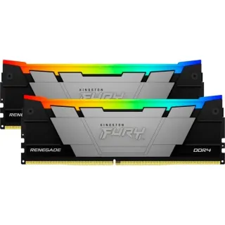 Kingston FURY DIMM 16 GB DDR4-3600 (2x 8 GB) Dual-Kit, Arbeitsspeicher (schwarz, KF436C16RB2AK2/16, Renegade RGB, INTEL XMP)
